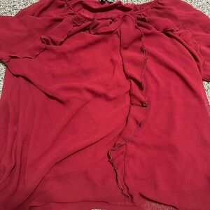 Elegant Red Women's Top
